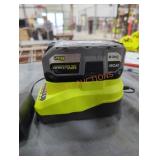 Ryobi 18v 6 ah battery and charger