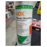HDX 10 ft x 25 ft clear plastic
