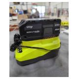 Ryobi 18v 4 ah battery and charger