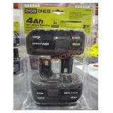 Ryobi 18v 4 ah lithium batteries