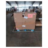 4 chairs, metal shed, durarech work bench