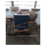 30in blue vanity with white top(little damage)