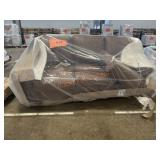 3-seat brown Leather couch