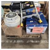 Heaters, microwaves, ladder