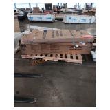 Saddle oak pantry, free standing shower stall