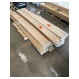 Vinyl Slat Wall Panels, 7 X THE BID