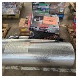 Steel storage racks,heater, ladder, insulation