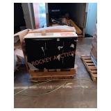 42in black Vanity with white damage top, 36in