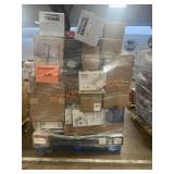 Laundry work center, radiant heater, speaker