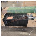 18x24x90 navy cabinet,gray hutch