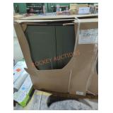 24" x 30" green wall cabinet