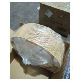 Woven chandelier light