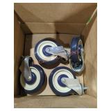(16) Blue Wheel Casters