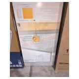 48" Waterproof Sloped Shower Tray