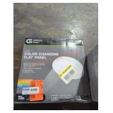 Led color changing flat panel