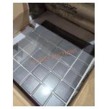 2 boxes mosaic gray square tiles