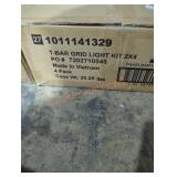 4 CE T Bar Grid Light Kits , 2