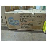 Ocean Blue Above Ground 12" x 24" Oval Pool Liner