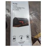 Elite black galvanized steel post mount mailbox