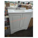 30" white bathroom vanity