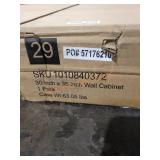 30" x 36" Green Wall Cabinet