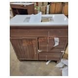 36" Vanity Cabinet, DAMAGED!