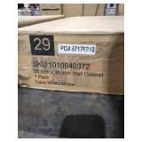 30" x 36" Green Wall Cabinet