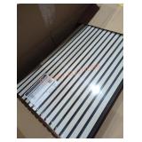 Acoustic wood slat wall panel