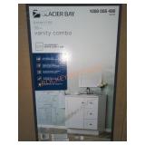 30" White Vanity Combo HAS DAMAGE