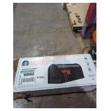 Elite black galvanized steel post mount mailbox