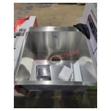 22"x22" 16 Gauge Stainless Steel Sink