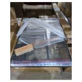 Silver Metal Framed Wall Mirror