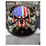 (L) FatFox Half Face Motorcycle Helmet