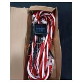 Solar Powered Candy Cane String Lights