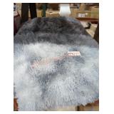 Large Gray Area Rug, Size Unknown