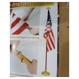 (2) Flag Pole and Stand