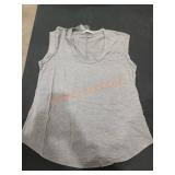 Womens Grey Tank Top (Medium)