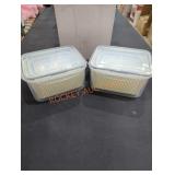 Plastic Containers w/ Strainers