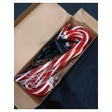 Solar Powered Candy Cane String Lights