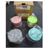 Storage Containers w/ Lids 4PK