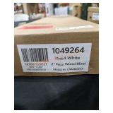 31" x 64" White Faux Wood Blinds