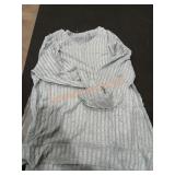 Womens Long Sleeve Shirt (Light Blue, XL)