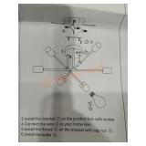 ZJVAIVE 20.66" 6-Light Modern Gold Semi-Flush