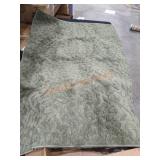 81" x 58" Green Area Rug