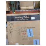 (1) Black Folding Table