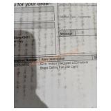 52" Indoor LED Ceiling Fan Brass