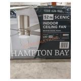 52" Indoor Ceiling Fan Brushed Nickel