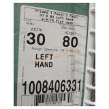 30"ï¿½80" LH 1-Panel Flat Jamb Door