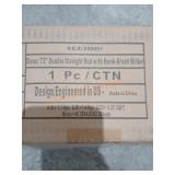 72" Double Straight Rod W/ Hook - Brushed Nickel