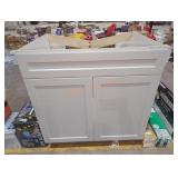 33" x 24" x 34.5" Base Cabinet has Damage to back